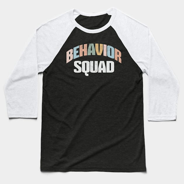 Behavior-Squad Baseball T-Shirt by Quincey Abstract Designs